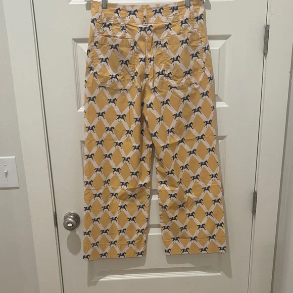 Maeve Colette Yellow Horse/Equestrian Print Pants - Picture 3 of 5